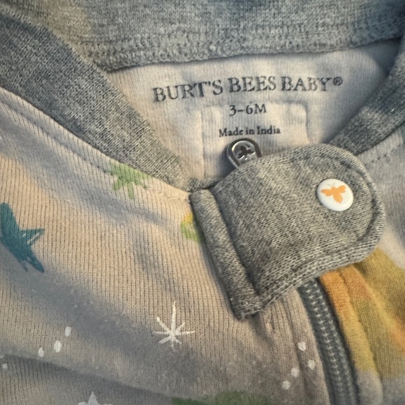 Burt's Bees Baby Space Print Footie - Picture 2 of 3